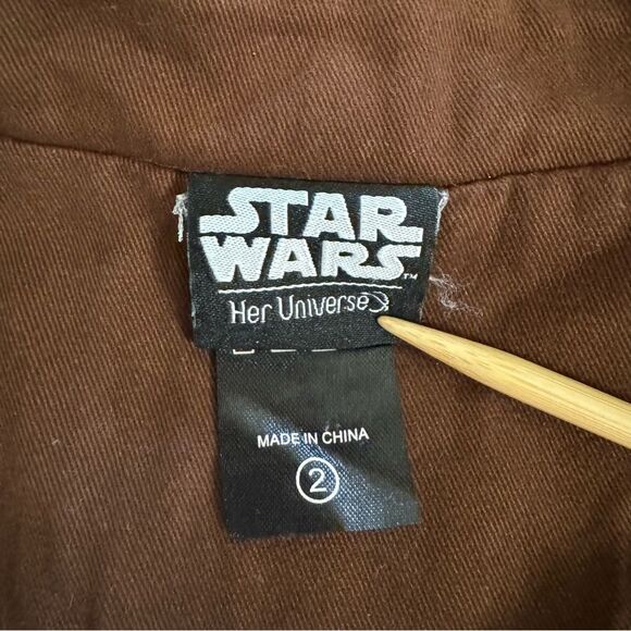 Her Universe Torrid Star Wars Solo Faux Leather Twill Jacket Size 2 (18-20) - Picture 4 of 8
